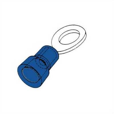 Terminal Isolado Redondo Azul 4.3mm