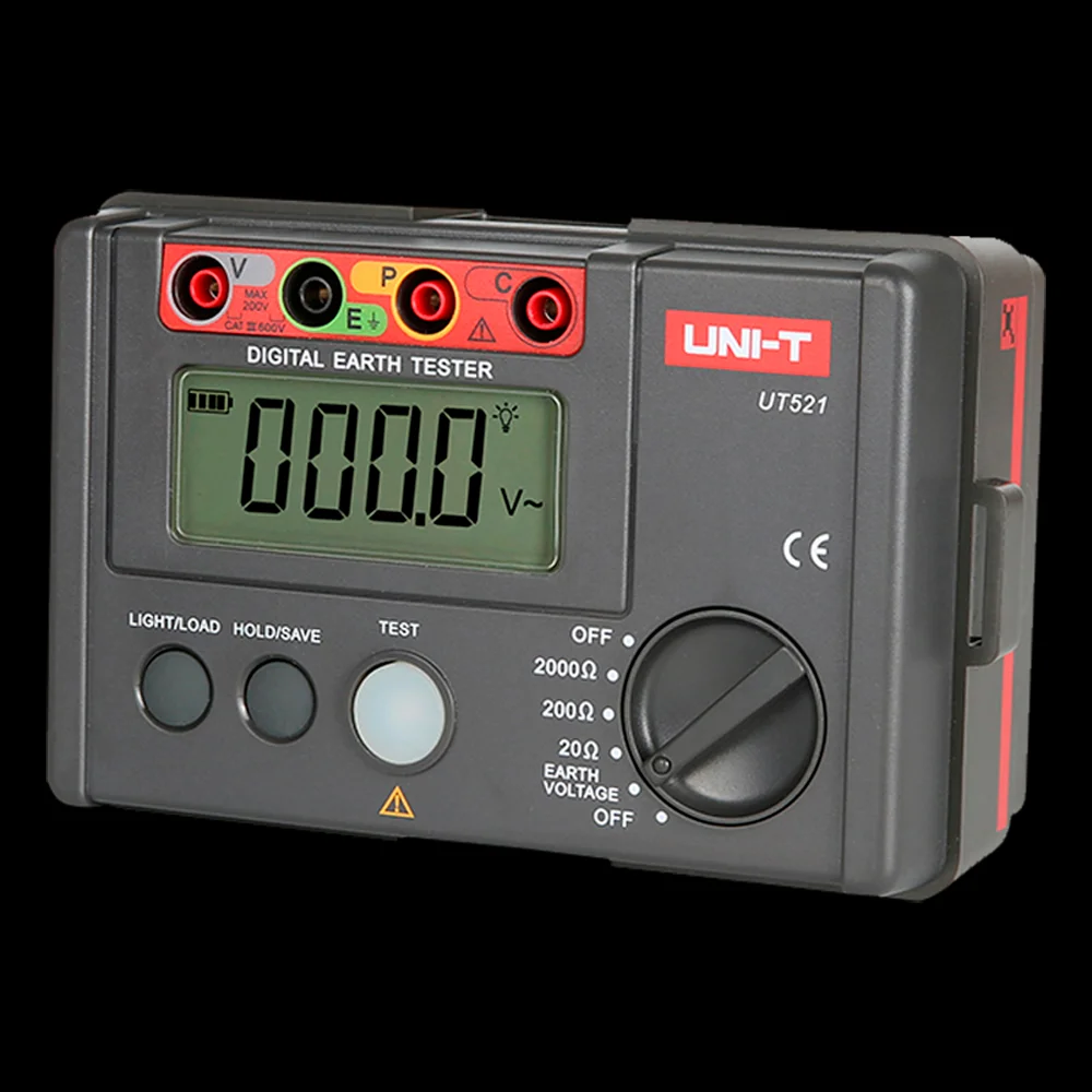 Medidor de Resist&ecirc;ncia &agrave; Terra - Visor Lcd At&eacute; 2000 Contas - Medi&ccedil;&atilde;o da Resist&ecirc;ncia &agrave; Terra At&eacute; 2000