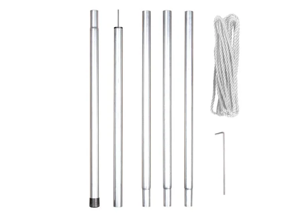 Soporte para Toldo Sombra 2,5m Con Cuerdas