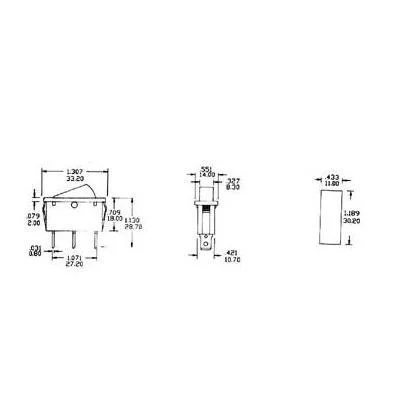 Interruptor Rocker 10a-250v - On-On