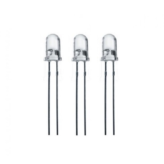 Led 5mm Alto Brillo Rojo Transparente