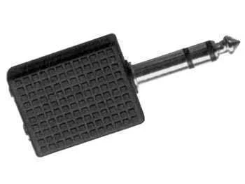 Adaptador Jack 6.35 Macho a 2 Jack 3.5 Hembra