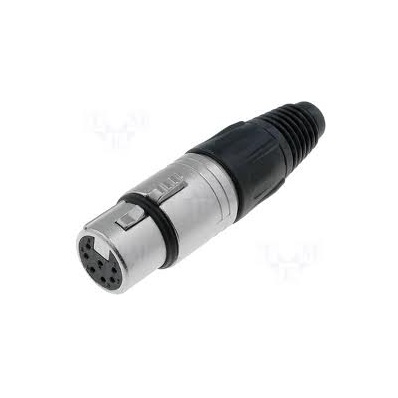 Xlr Femea File 7 Pins Niquel Neutrik
