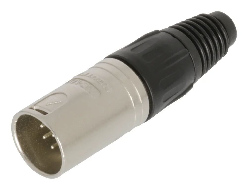Conector Xlr Macho Metal Plata