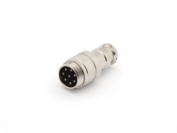Ficha Din Macho 8 Pinos Extens&atilde;o Metal