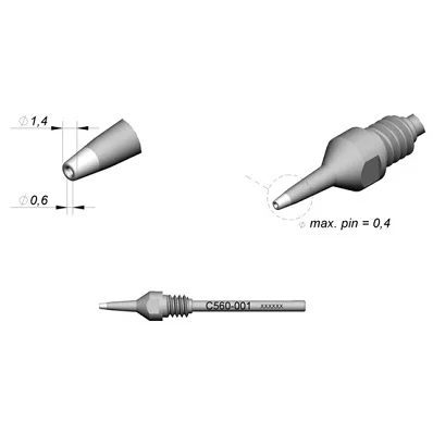 Punta Desoldadora 1.4x0.6mm Jbc