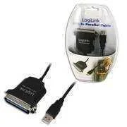 Logilink Usb-Kabel Parallel  1.80m Schwarz