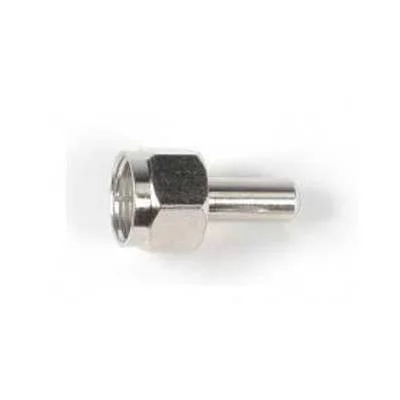 Ficha Terminal F Com Bloqueio Macho 75Ohm