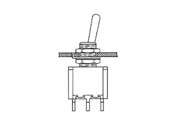 Interruptor Toggle Vertical - On-On