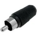 Enchufe Rca Macho Negro