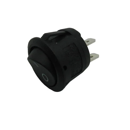 Interruptor Redondo Preto 6a 250v