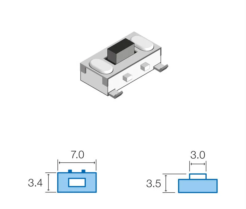 Pulsador de Tato Smd 12vdc 50ma