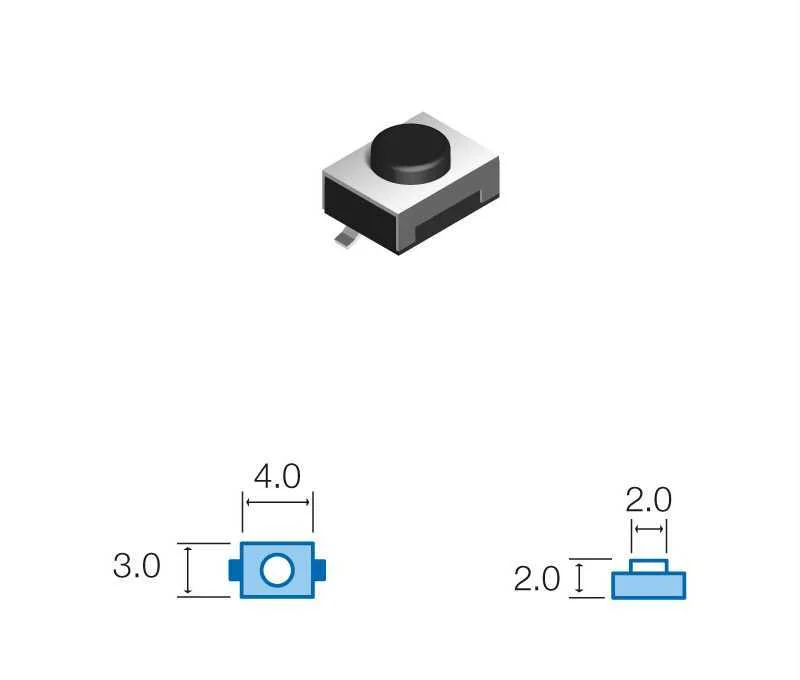 Pulsador de Tato SMD 12vdc 50ma