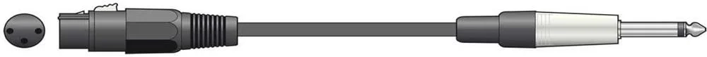Classic Microphone Lead Xlr - Jack 6.0m Black