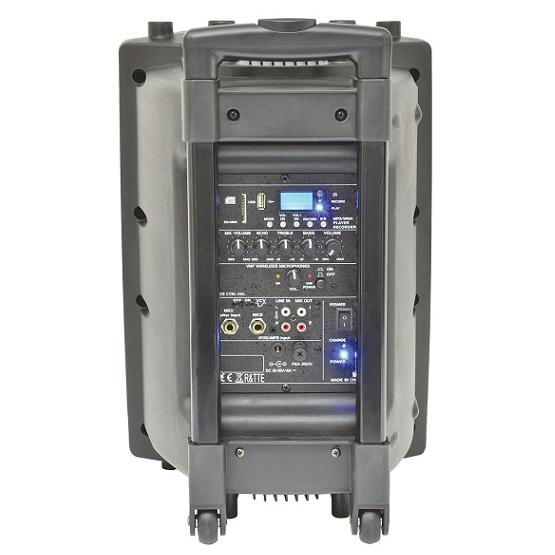 Coluna Pa Portatil com Bateria e Leitor Usb/Sd