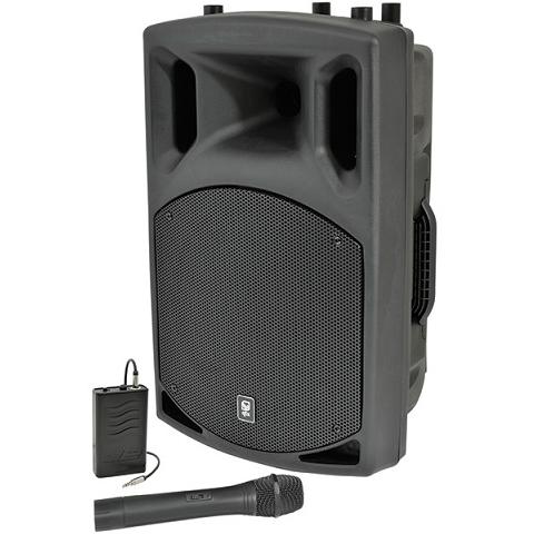 Coluna Ativa 12" 400w com Recetor Vhf