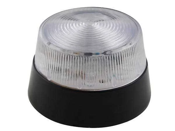 Luz LED Intermitente - Transparente - 12 Vdc - &Oslash; 77 Mm