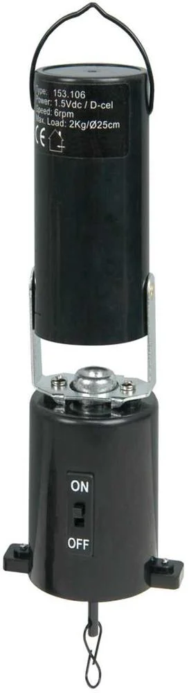 Motor para Bola de Espelhos Alimentado por Bateria