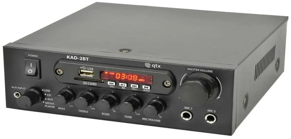 Amplificador Est&eacute;reo C/ Usb/Sd/Mp3/Bluetooth