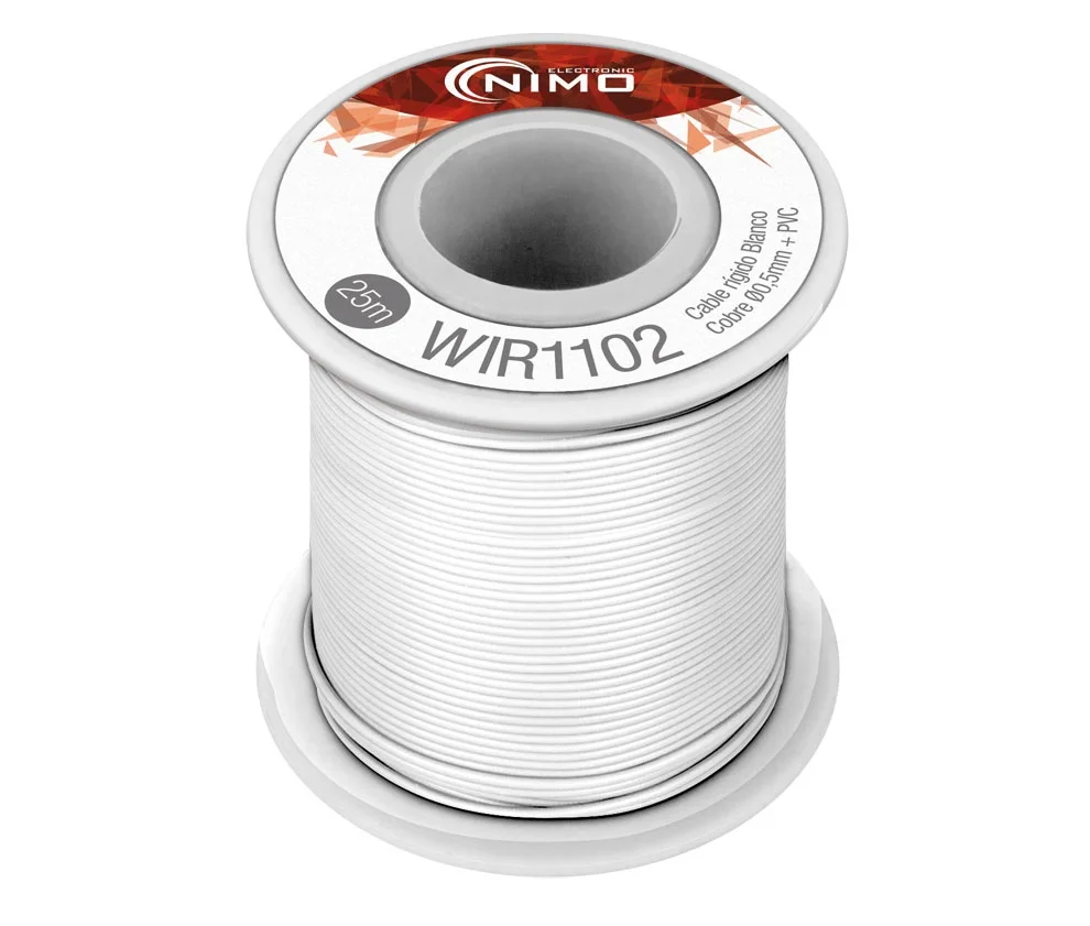 Bobine Fio Rigido Cobre 0,5mm P/ Montagens 25m