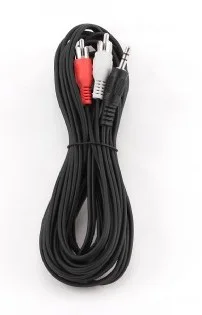 Cable Audio Gembird Conector 3,5mm a Rca 5m