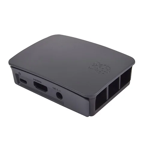 Caja Oficial para Raspberry Pi 3,  Negro, Gris