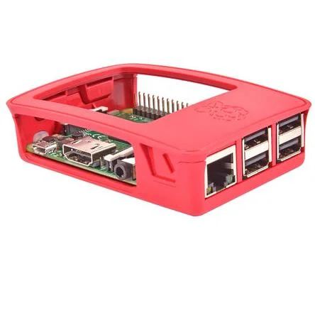 Caja Roja Blanca para Frambuesa Pi 3