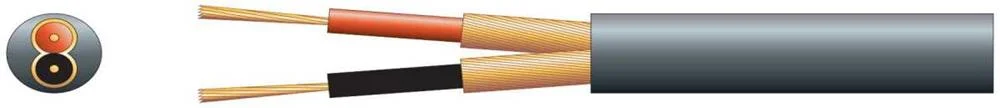 Cabo Microfone 2 X 20/0.1mm Preto