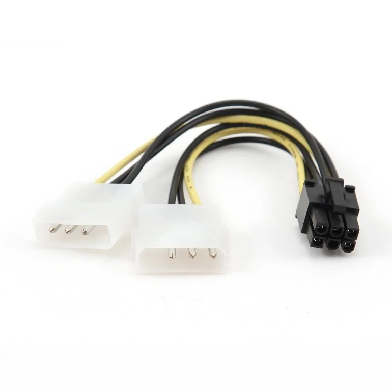 Cabo de Alimenta&ccedil;&atilde;o 2x Molex para Pci-E 6 Pin