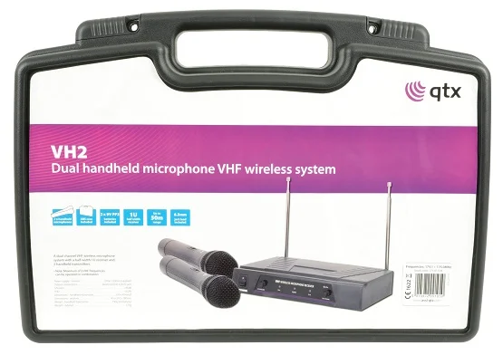 Sistema de Micr&oacute;fono Inal&aacute;mbrico Dual Vhf 174.1 1.