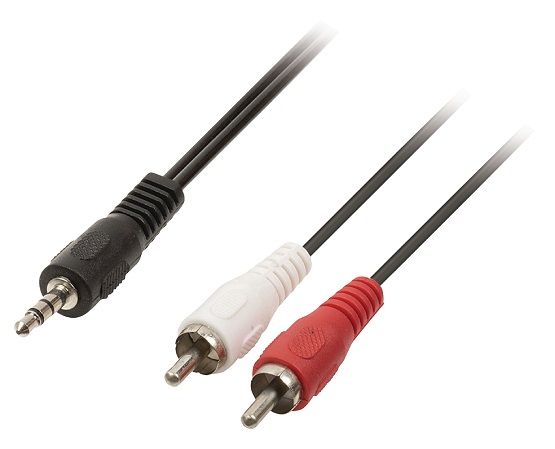 Cabo Jack 3.5 Macho Para 2 Rca Macho 3M
