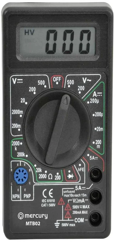 Mult&iacute;metro Digital Ac-Dc 500v