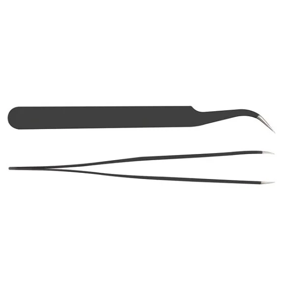 Pin&ccedil;as Ponta Curva Anti Estaticas 12.2cm