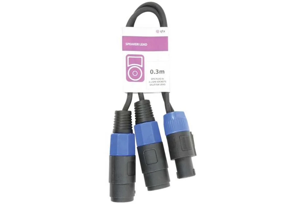Cabo Speakon para 2x Speakon 0.3m
