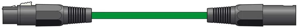Cabo Xlr Femea para Xlr Macho Verde 1.5m