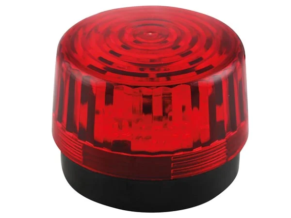 Luz LED Intermitente - Vermelho - 12 Vdc - &Oslash; 100 Mm