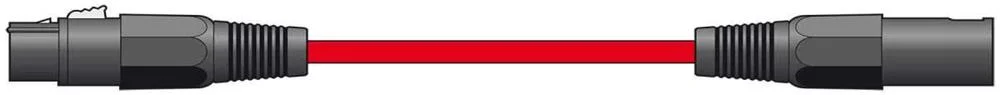 Cabo Xlr Femea para Xlr Macho Vermelho 12m