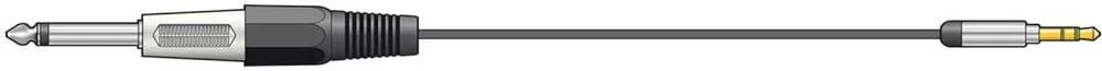Cabo Jack 3.5mm Stereo para Jack 6.3mm Mono 1.5m