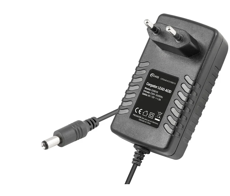 Carregador De Baterias De Chumbo 6V / 12V 1.5A