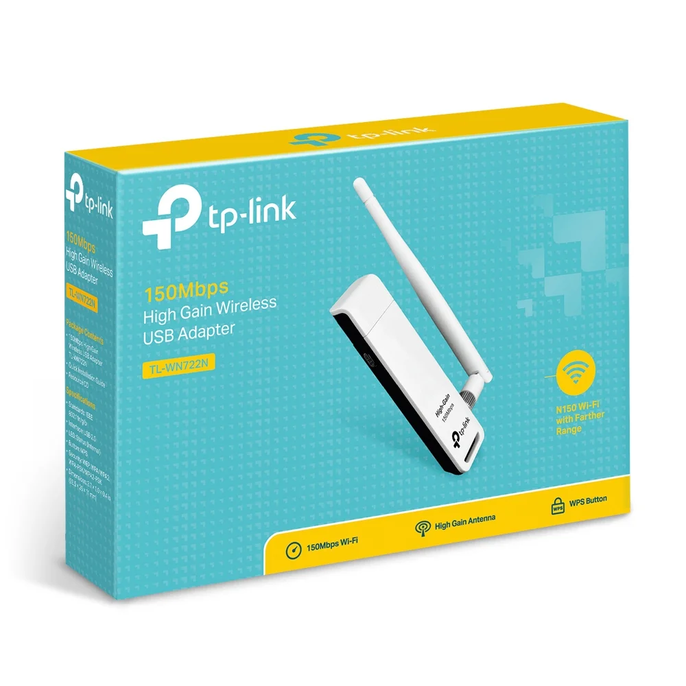 Adaptador Usb Tp-Link Tl-Wn722n 150mbps Wireless N