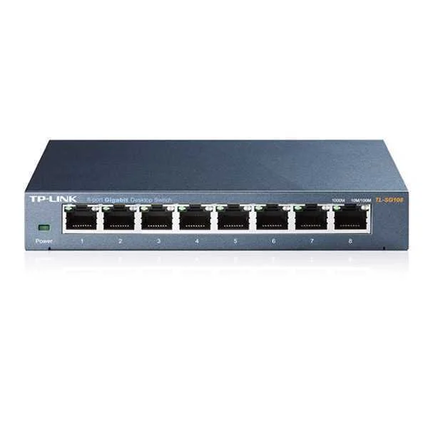 Switch Tp-Link Tl-Sg108 V3.0 8 Portas Gigabit Unm