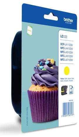 Brother Lc-123ybp Amarillo Cartucho de Tinta