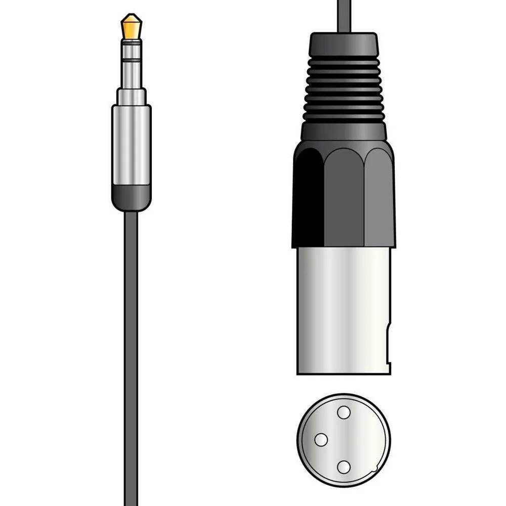 Classic Audio Lead 3.5mm Stereo Jack Plug - Xlr Male 1.5m
