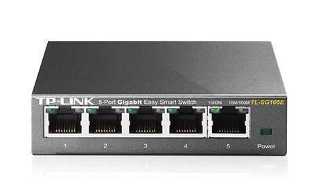 Switch Tp-Link Tl-Sg105e 5 Portas Gigabit Smart Managed