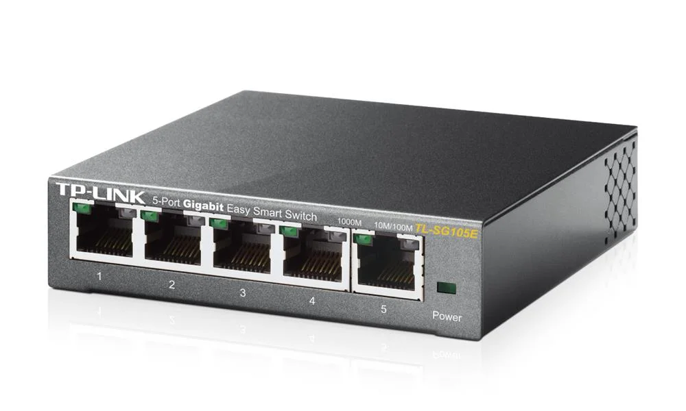 Switch Tp-Link Tl-Sg105e 5 Portas Gigabit Smart Managed