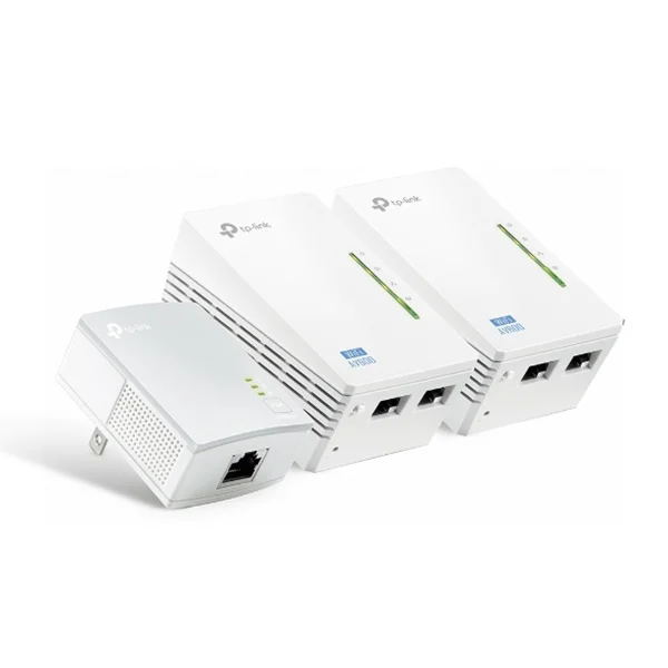 Kit Composto Por Dois Adaptadores Powerline 600mbps com Ap Wireless N300mbps e Duas Portas Rj45 - Tl