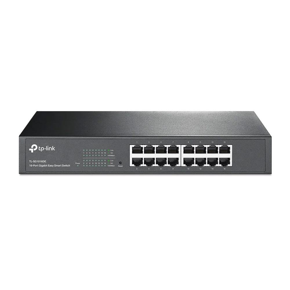 Switch Tp-Link Tl-Sg1016de 16 Portas Gigabit Smart Managed Rack Mountable