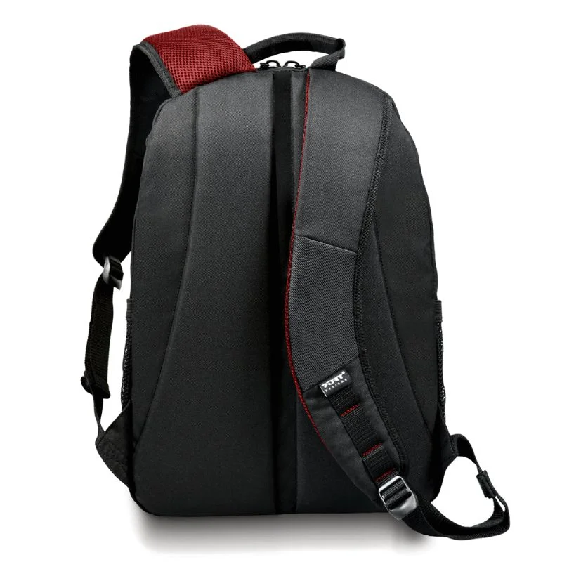 Port Mochila Houston Black/Red 17