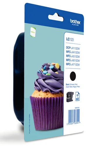 Brother Lc-123bkbp Negro Cartucho de Tinta