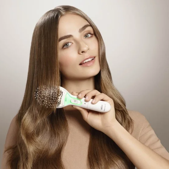Escova de Alisamento Braun Br750e Branco 